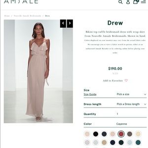 Pink bridesmaid Dress